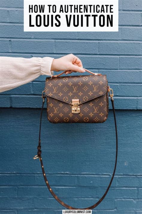 how to authenticate Louis Vuitton bags